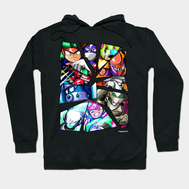 Mega Man Unlimited 3rd Anniversary Robot Masters Hoodie by MegaPhilX